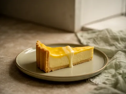 Illustration of lemon cream tart