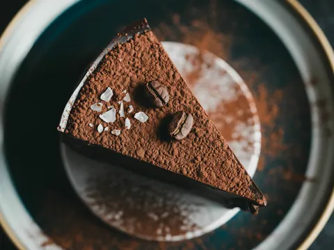 Illustration of midnight espresso cacao torte