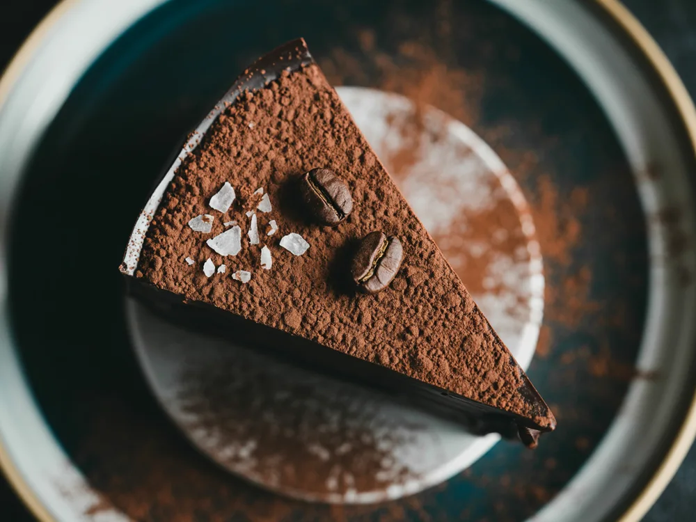 AI illustration of midnight espresso cacao torte