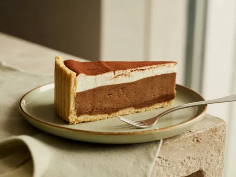 Illustration of mocha cream pie