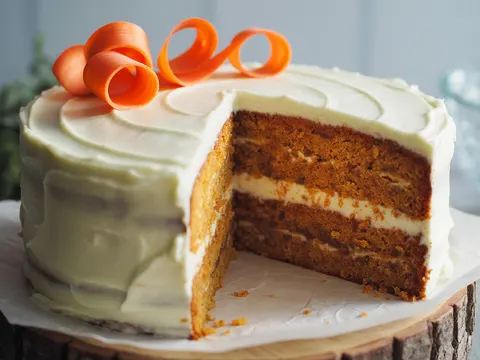 Illustration of raw carrot cake