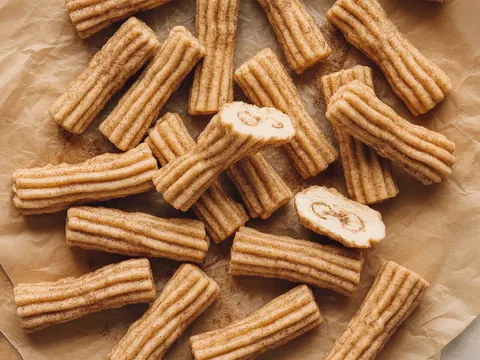 Illustration of raw churro bites
