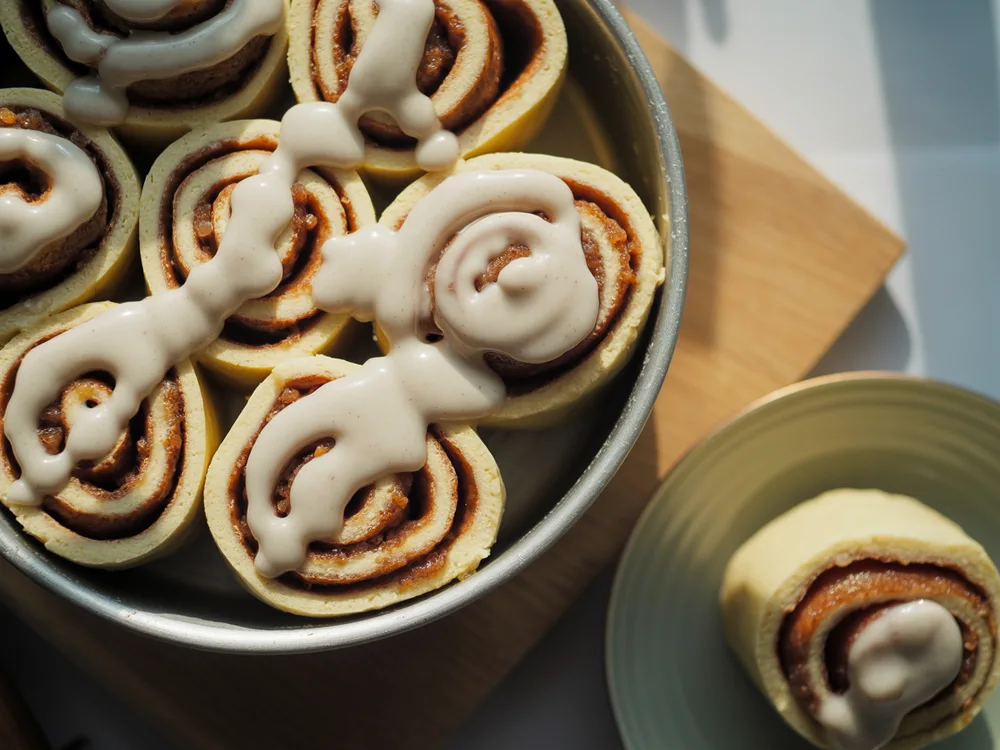AI illustration of raw cinnamon rolls