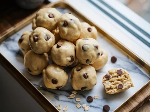Illustration of raw cookie dough bites