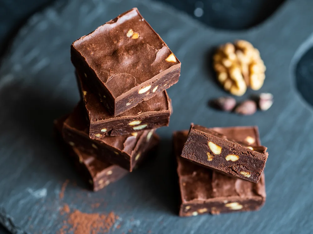 AI illustration of raw fudge brownies