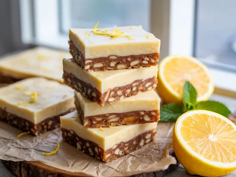 Illustration of raw lemon bars