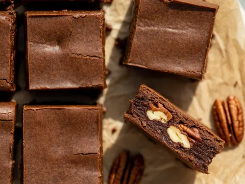 Illustration of raw vegan brownies