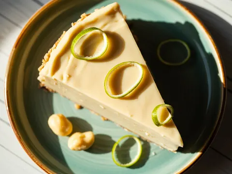 Illustration of raw vegan cheesecake